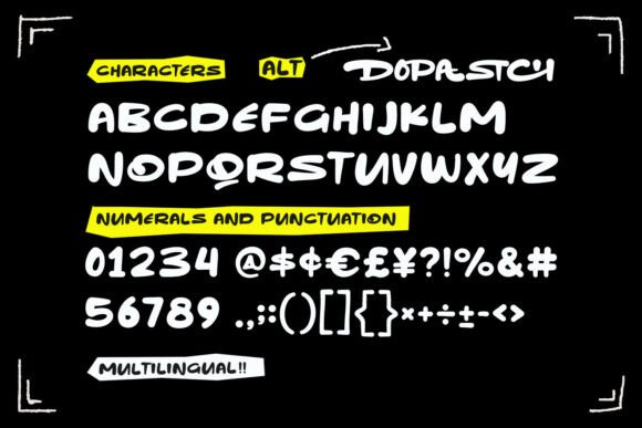 Dopa Stich Font - Preview 5