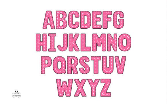 Dotted Back to School Font - Preview 2