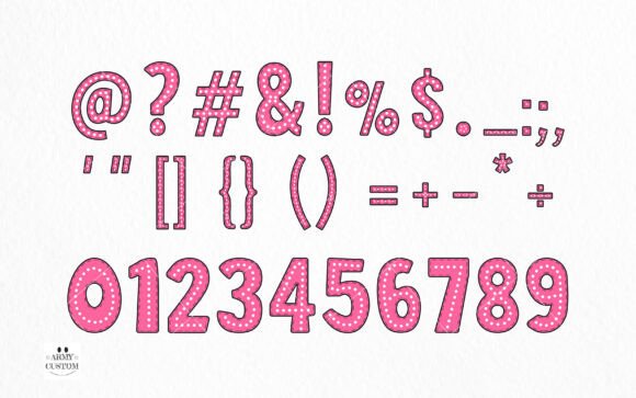 Dotted Back to School Font - Preview 3