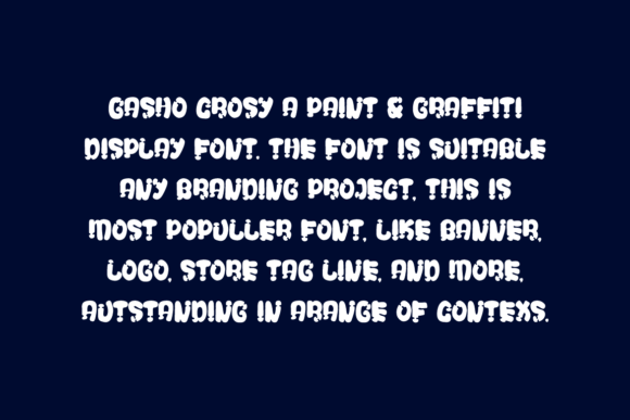 Gasho Crosy Font - Preview 4