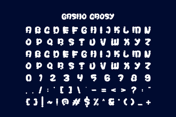 Gasho Crosy Font - Preview 5