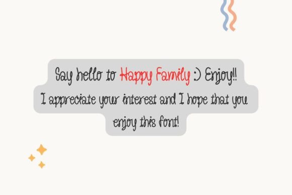 Happy Family Font - Preview 6