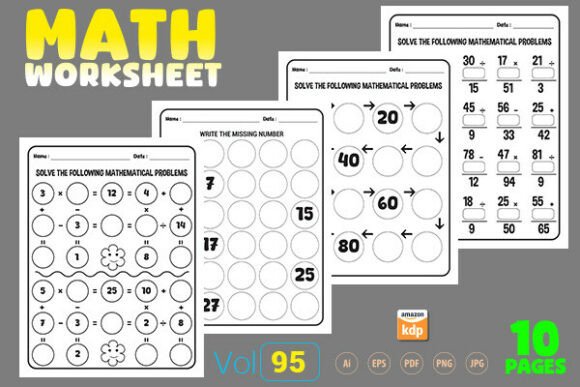 Kindergarten Fun Printable Math Sheet