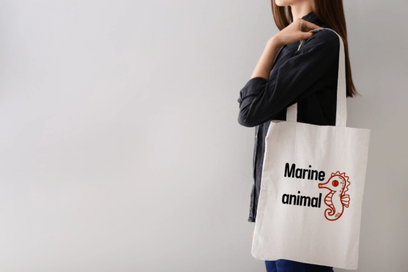 Marine Animal Font PNG with transparent background - Preview 4