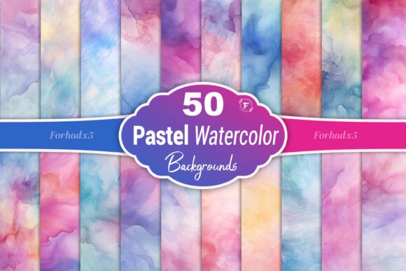 Pastel Watercolor Background Graphic Backgrounds By Forhadx5
