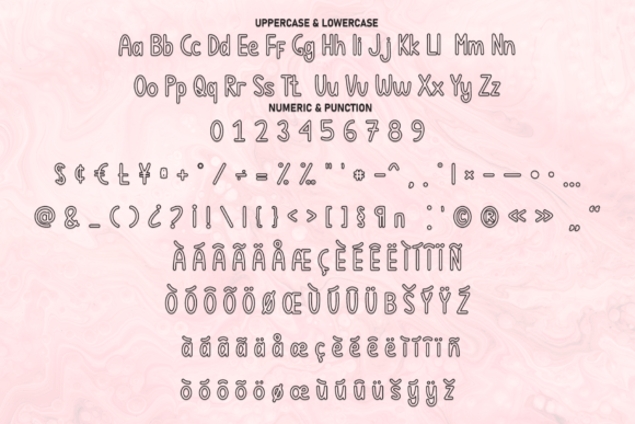 Pink Lava Font PNG with transparent background - Preview 6