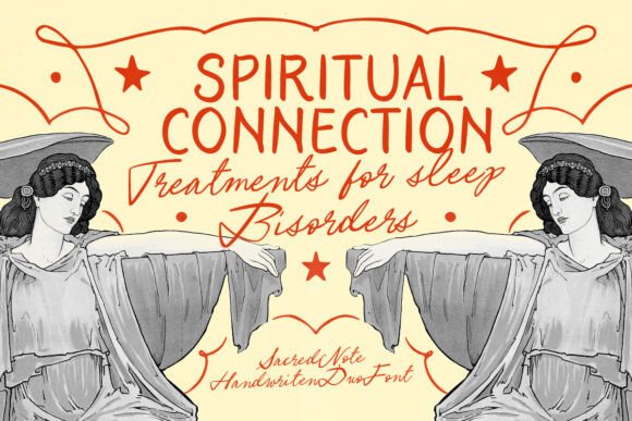 Sacred Notes Duo Font PNG with transparent background - Preview 3