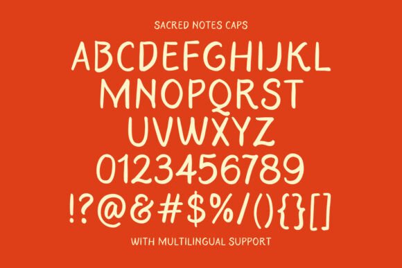 Sacred Notes Duo Font PNG with transparent background - Preview 6
