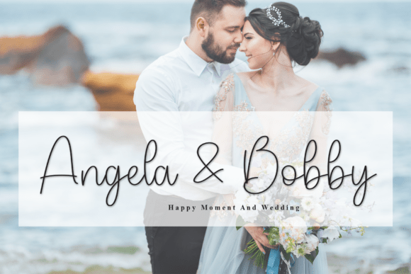 Sample Magnolia Font PNG with transparent background - Preview 1
