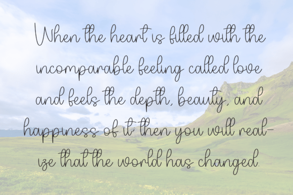 Sample Magnolia Font PNG with transparent background - Preview 5