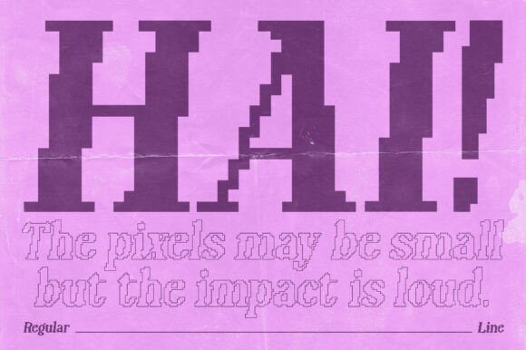 Sky-pixel Font PNG with transparent background - Preview 1