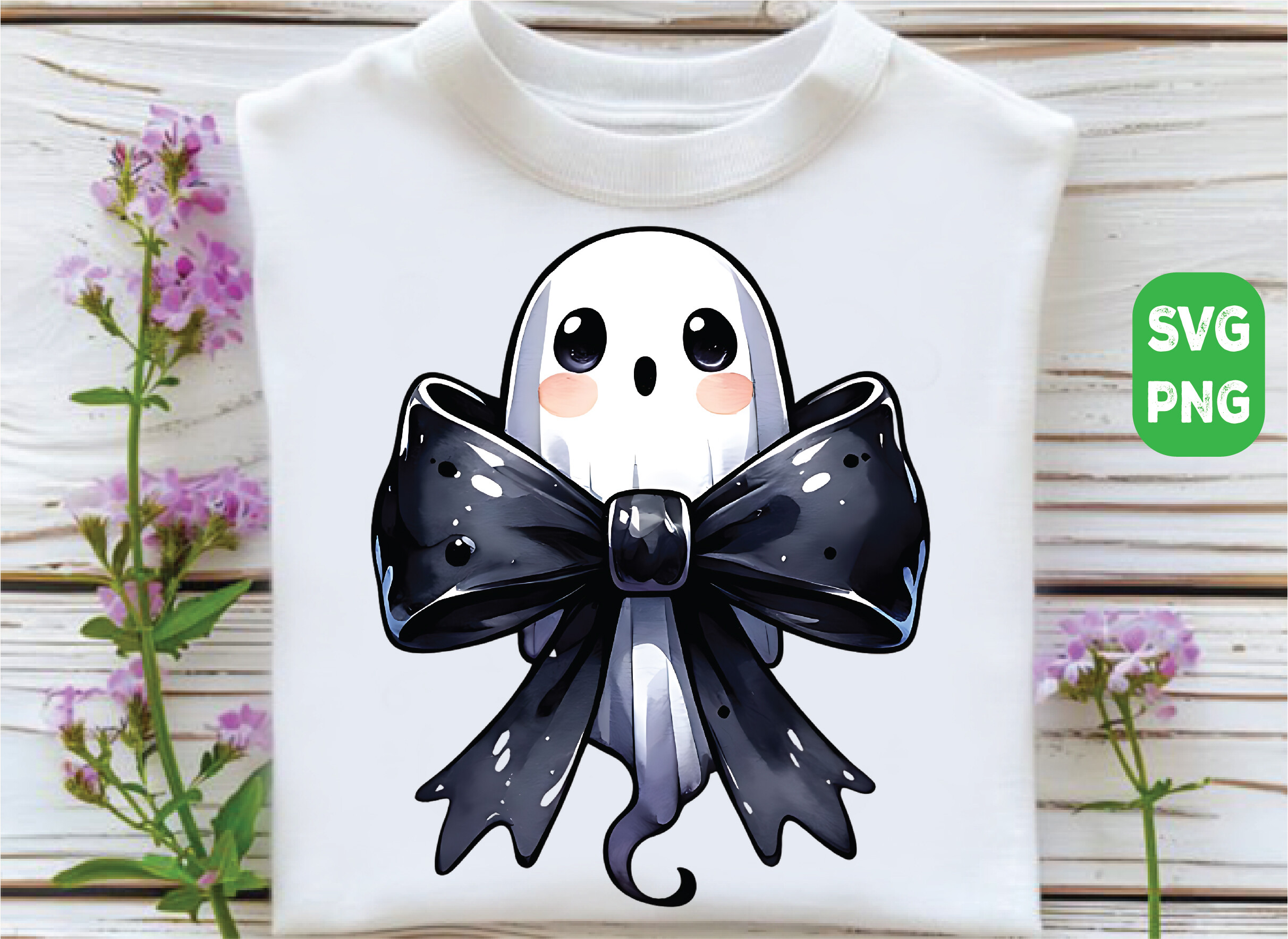 Spooky Ghost Coquette Bow Svg, Halloween Graphic by Nigel Store ...