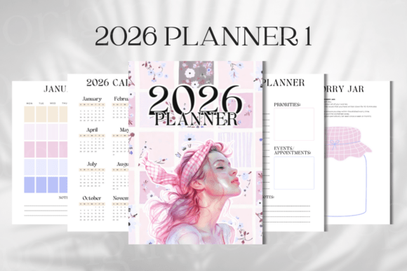 2026 Planner Design 20 digital planner cover