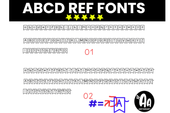 Abcd Ref Banner Font - Preview 1