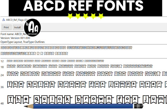 Abcd Ref Banner Font - Preview 3