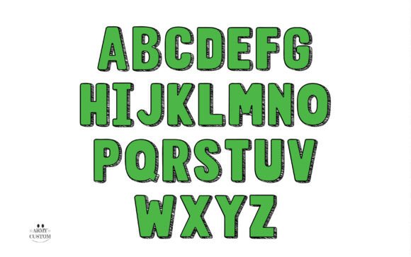 Back to School 3d Font PNG with transparent background - Preview 5