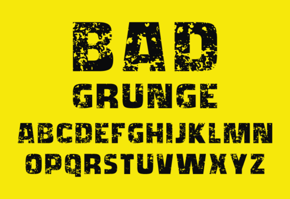 Bad Grunge Font - Preview 1
