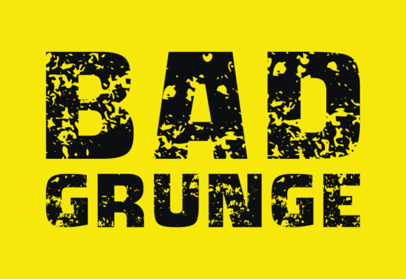 Bad Grunge Font - Preview 2