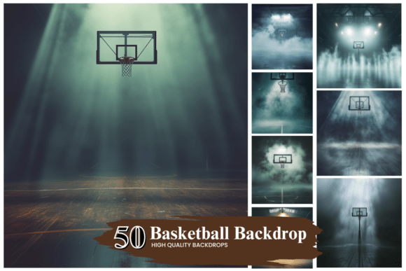 Preview of Basketball Digital Backdrops digital backdrop