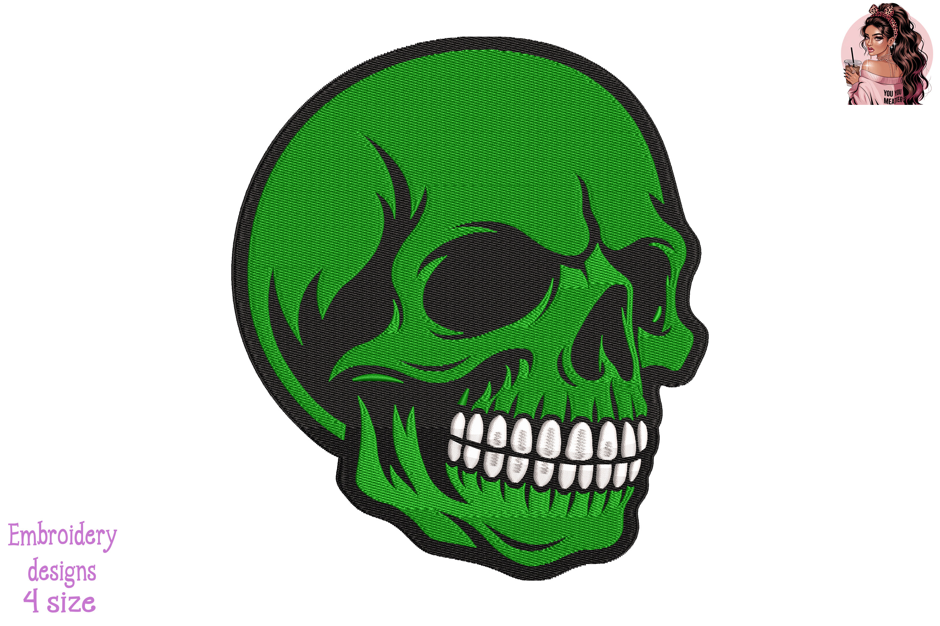 Battle Skull · Creative Fabrica