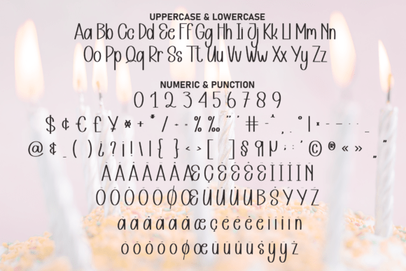 Candle Birthday Font - Preview 6