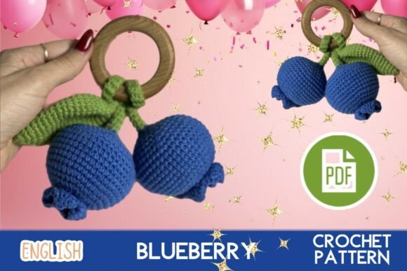 Crochet Blueberry Pattern PDF Amigurumi