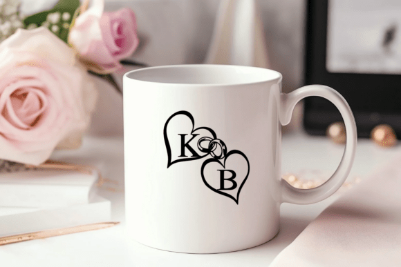 Cute Wedding Ring Font PNG with transparent background - Preview 3