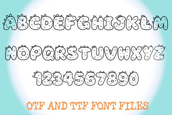 Dinosaur Font - Preview 1