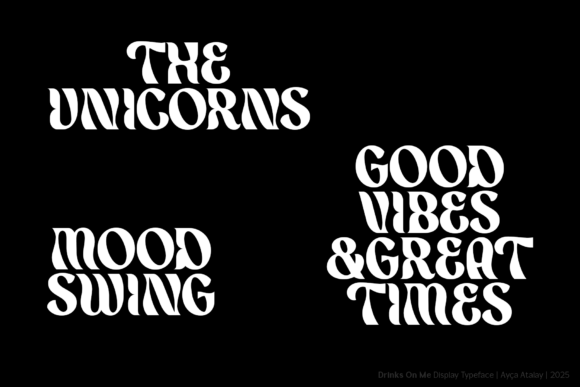 Drinks on Me Font - Preview 3
