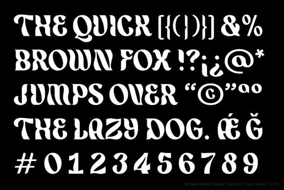 Drinks on Me Font - Preview 4