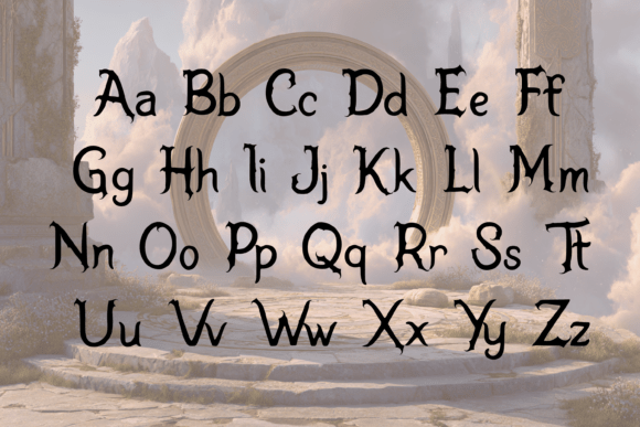 Fantasy Eternal Font PNG with transparent background - Preview 1