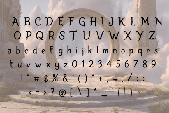 Fantasy Eternal Font PNG with transparent background - Preview 2