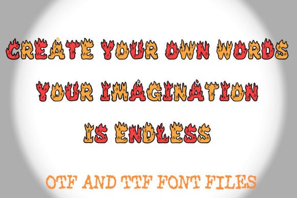 Fire Flames Font - Preview 2