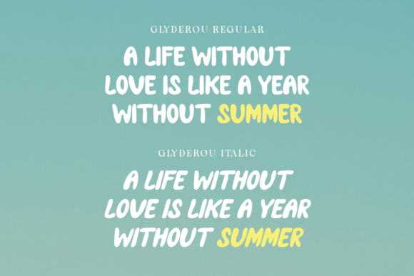 Glyderou Font - Preview 2