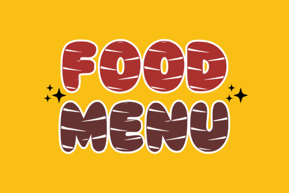 Grilled Sausage Font - Preview 1