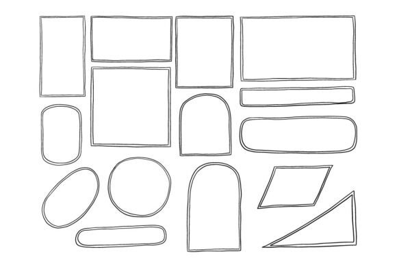 Hand Drawn Freeform Frame Shape