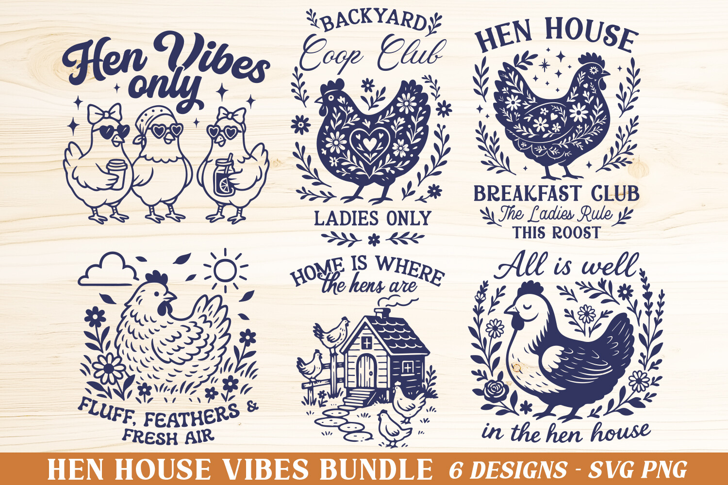 Hen House SVG Bundle | Farmhouse Chicken