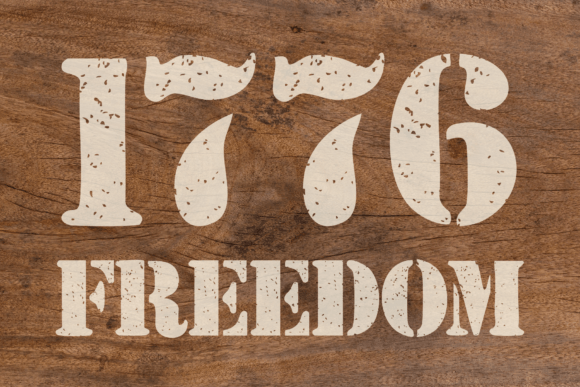 Liberty Stencil Font font preview - 4