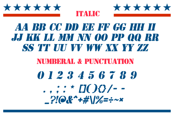 Liberty Stencil Font font preview - 6