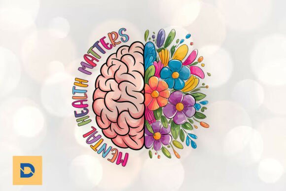 Mental Health Matters Positive PNG Grafica Modelli di Stampa Di DaFlowerChild