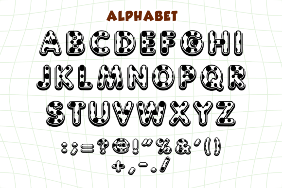 Polka Milk Font PNG with transparent background - Preview 2