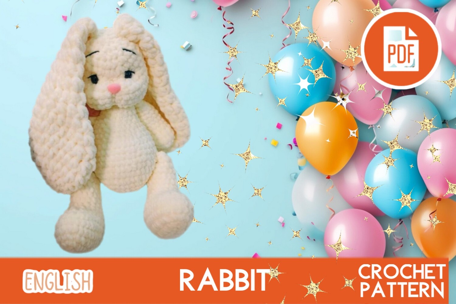 Rabbit Bunny Crochet Pdf Pattern