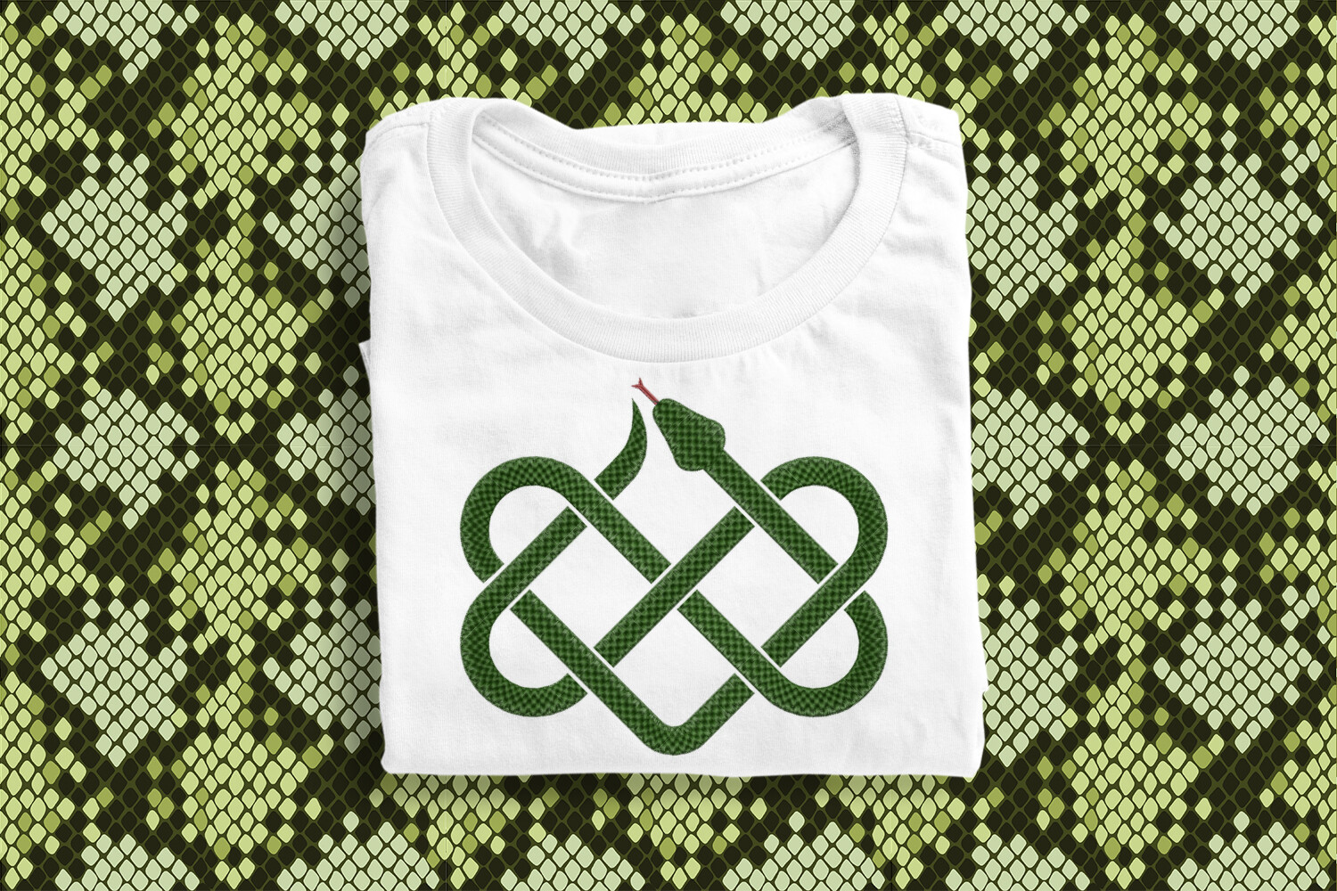 Snake Square Celtic Knot Embroidery