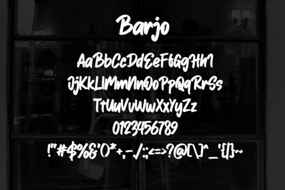 Barjo Font - Preview 1