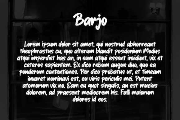 Barjo Font - Preview 2