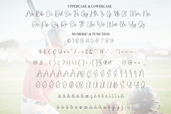 Baseball Font - Preview 6