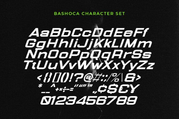 Bashoca Font PNG with transparent background - Preview 1