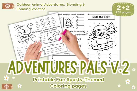 Coloring Practice Adventure Pals Vol 2