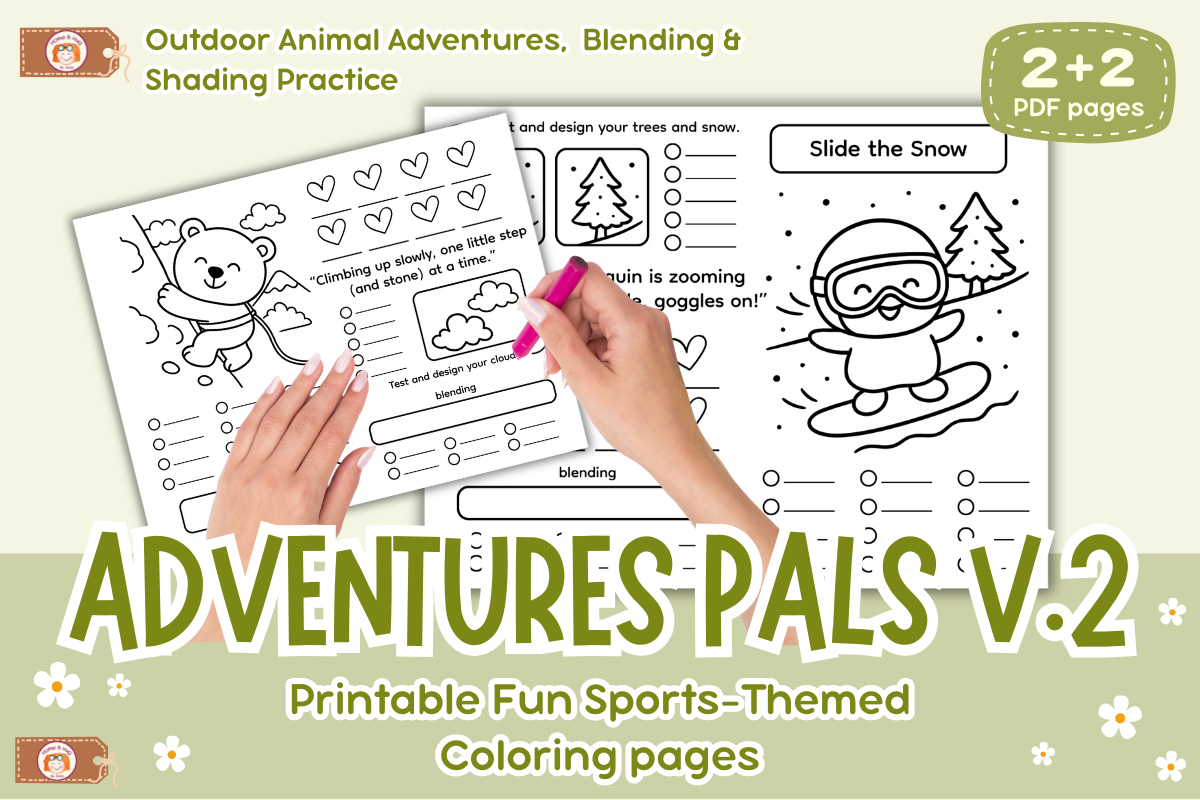 Coloring Practice Adventure Pals Vol 2
