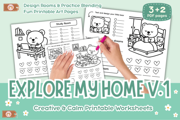 Coloring Practice Explore My Home Vol 1